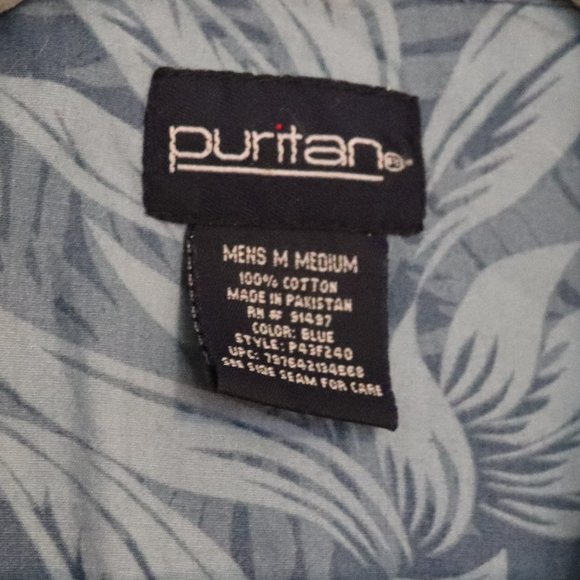 Puritan | Blue Hawaiian Summer Button Up | 050 - Picture 3 of 5